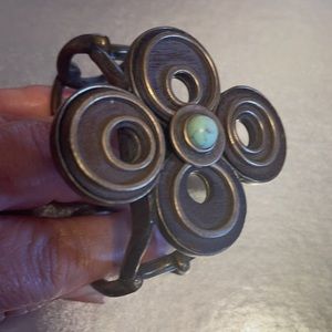 BRACELET CUFF BRASS METAL